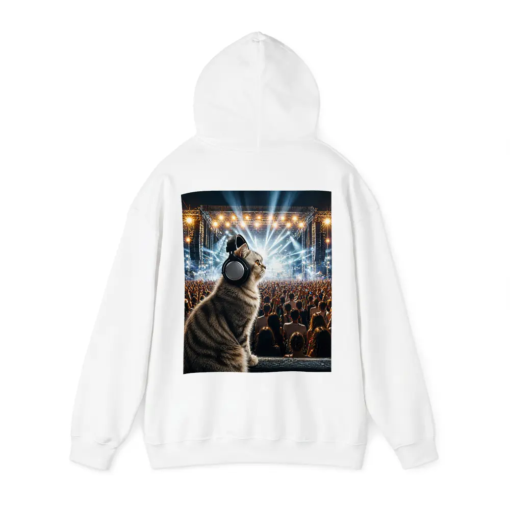 Norwegian Forest Cat At Music Festival Concert – Hoodies