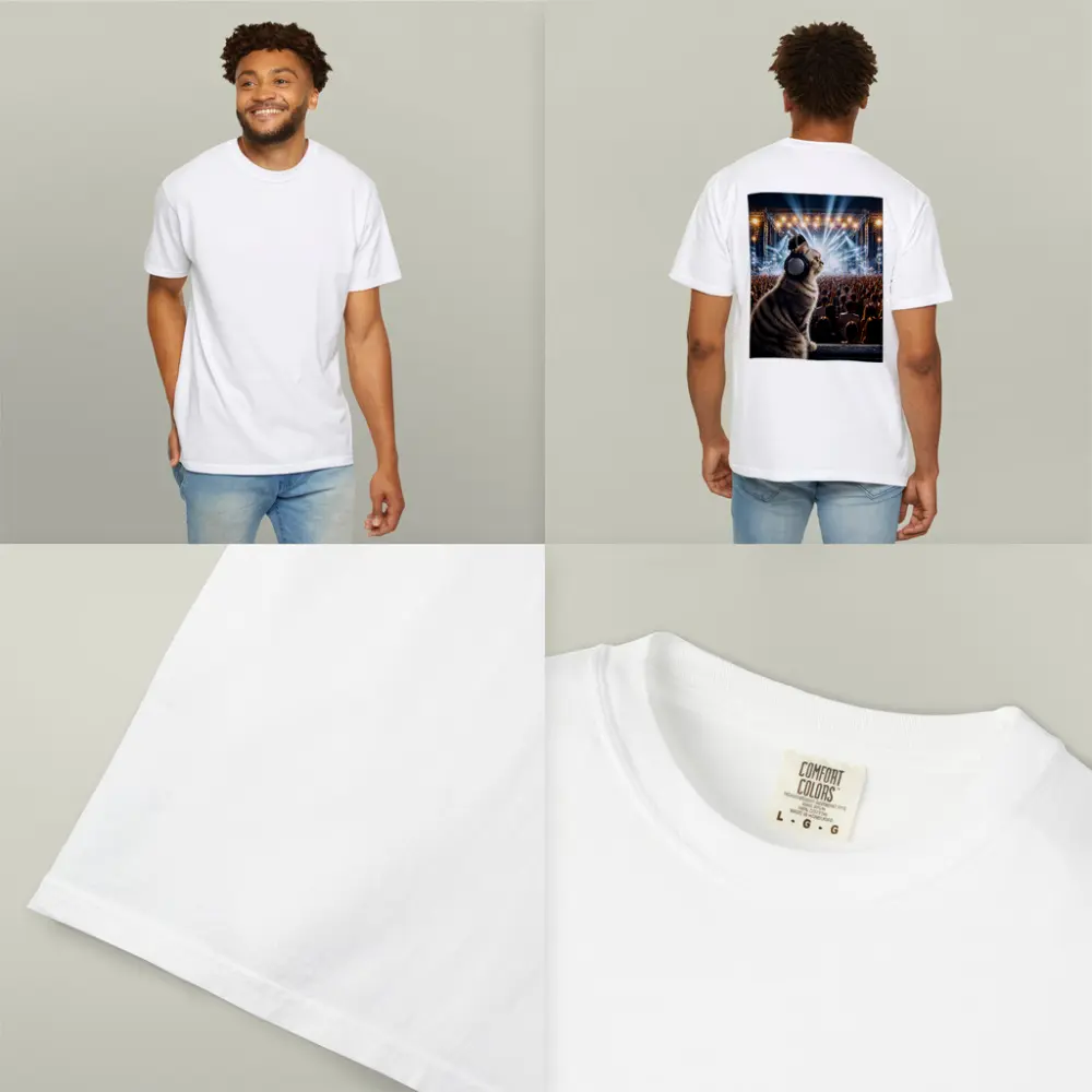 Norwegian Forest Cat At Music Festival Concert – T-Shirts
