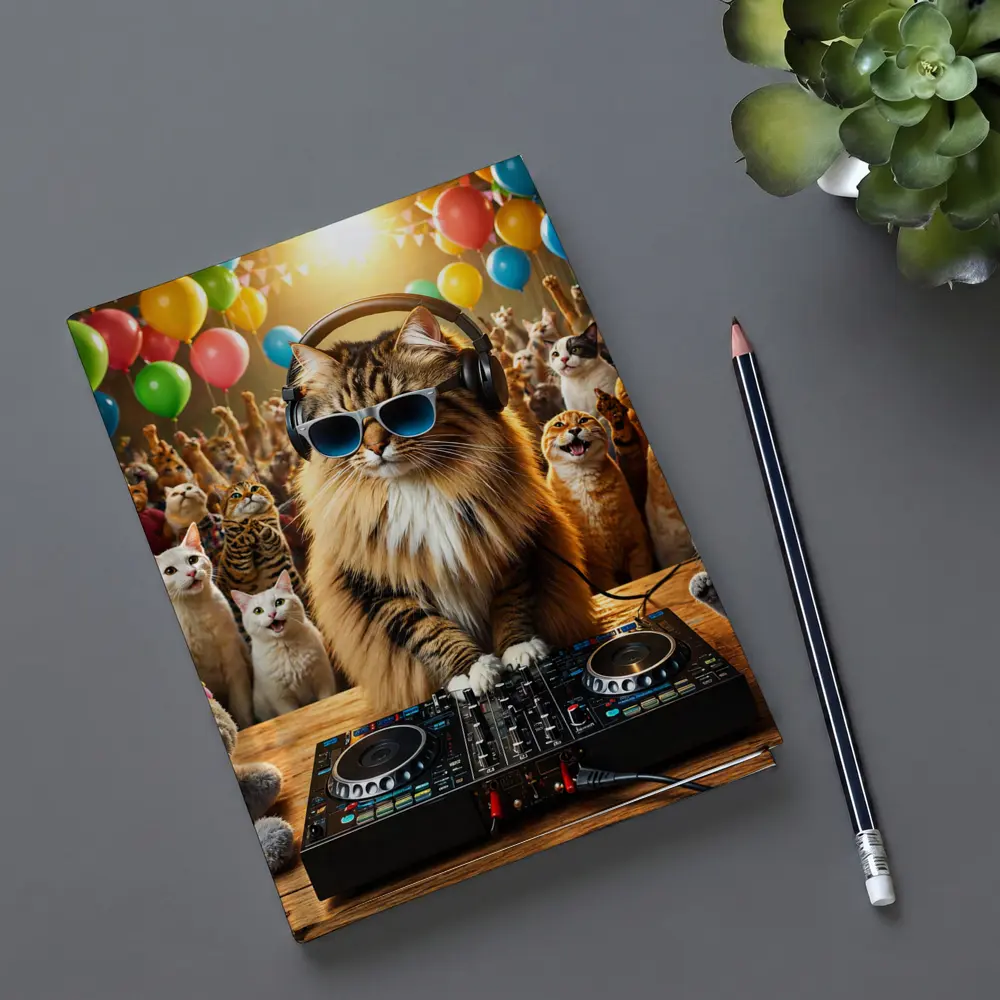 Norwegian Forest Cat DJ Party Balloons – Notebooks
