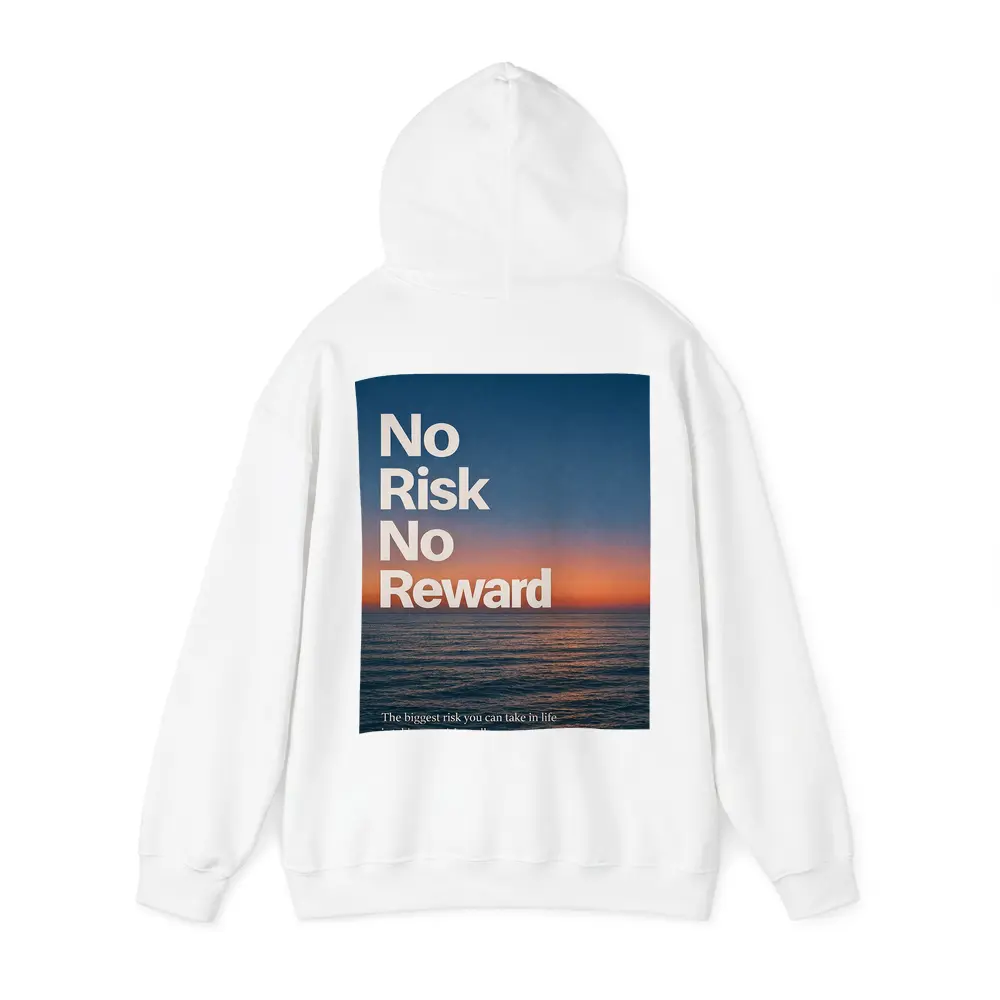 No Risk No Reward Ocean Sunset Quote – Hoodies