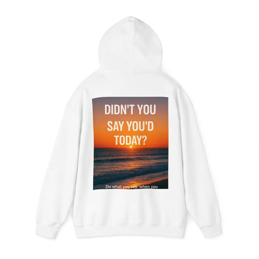 Discipline Quote Sunset Ocean Beach Art – Hoodies