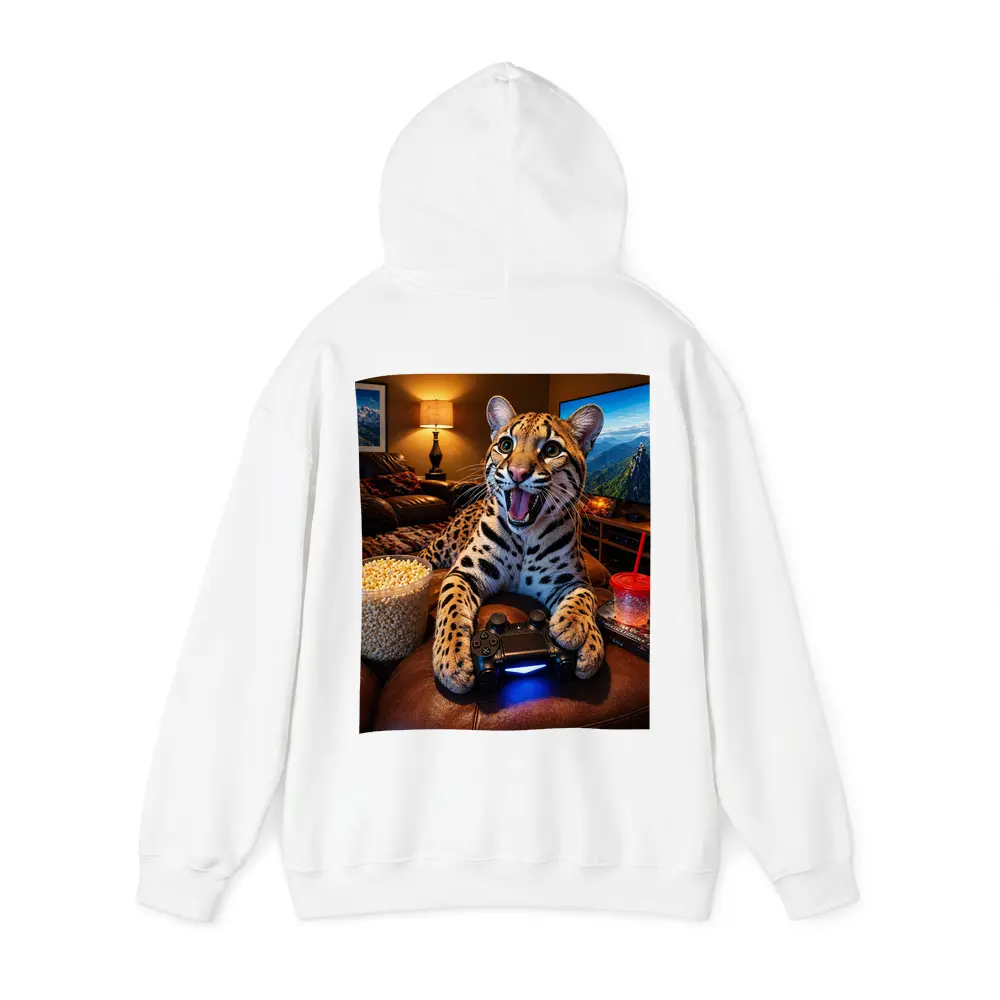 Ocelot Gaming Controller Cozy Living Room – Hoodies