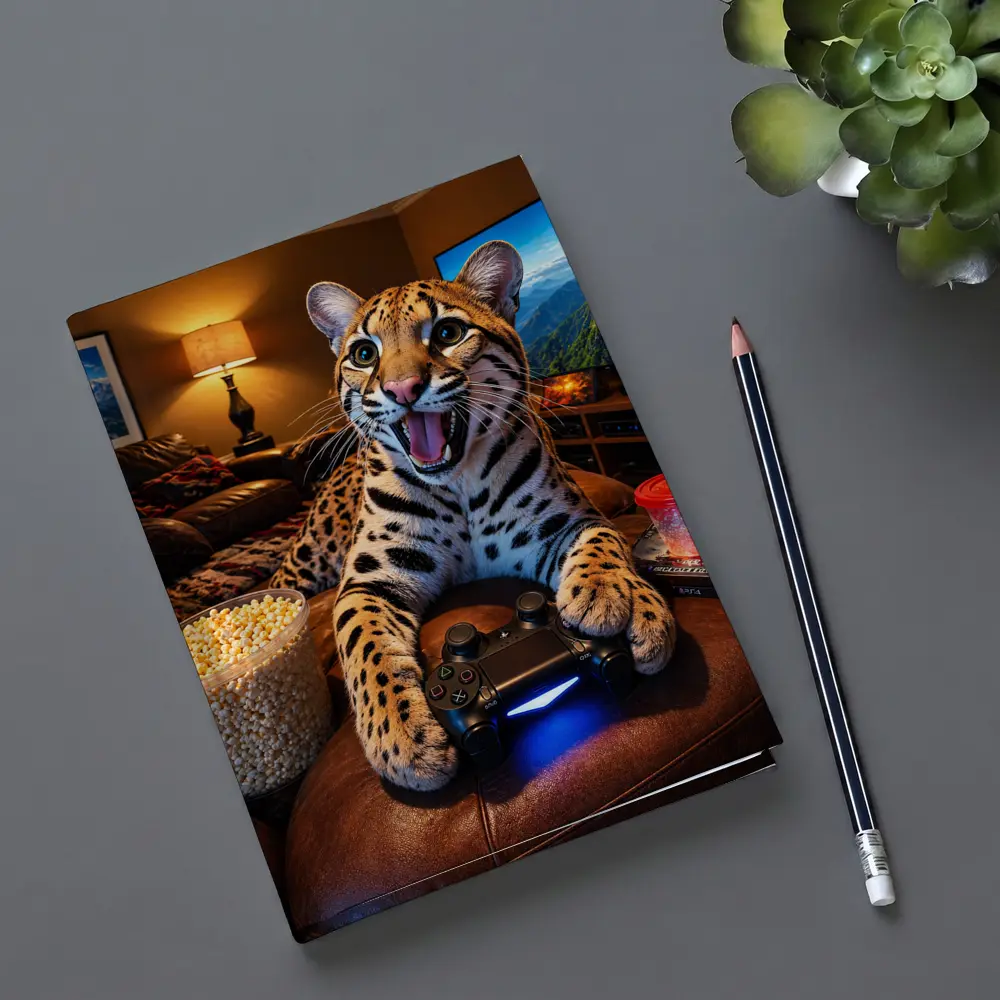 Ocelot Gaming Controller Cozy Living Room – Notebooks