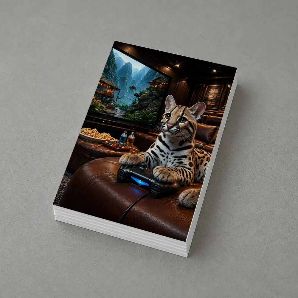 Ocelot Gaming Controller Home Theater Room – Postcards