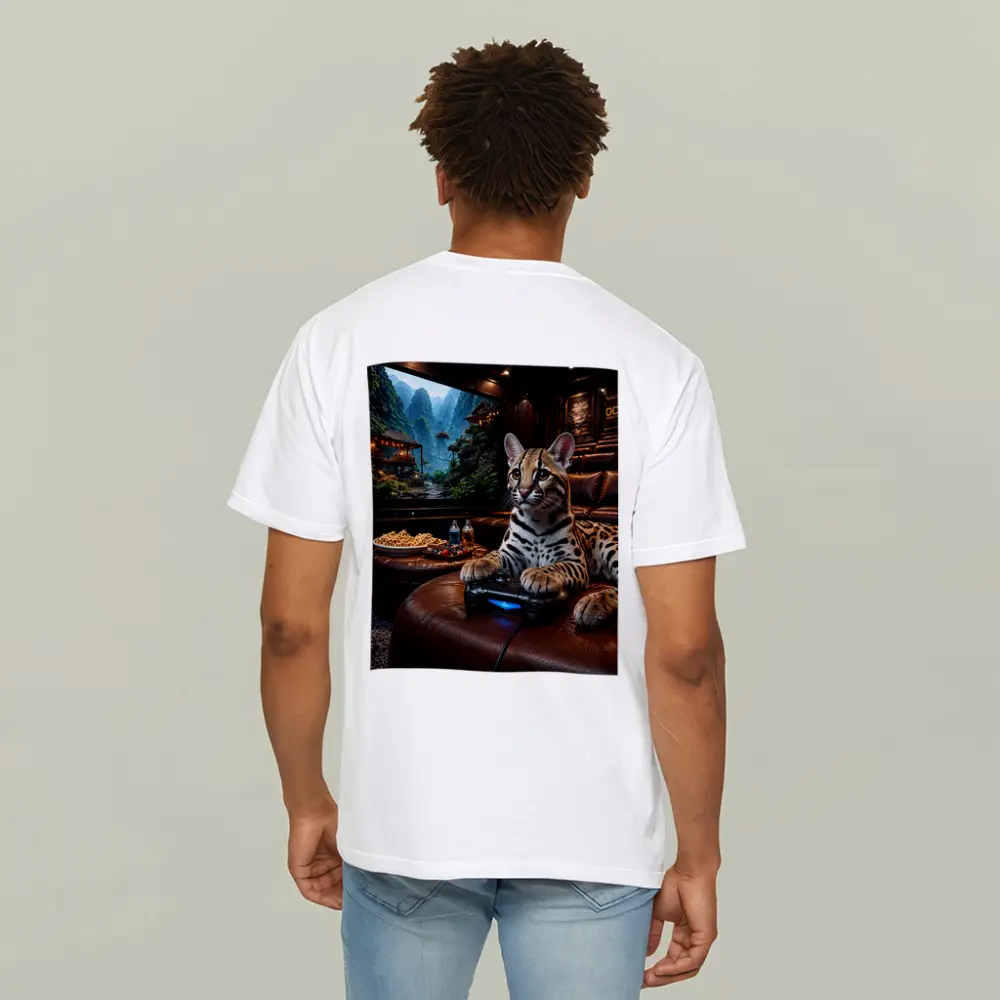 Ocelot Gaming Controller Home Theater Room – T-Shirts