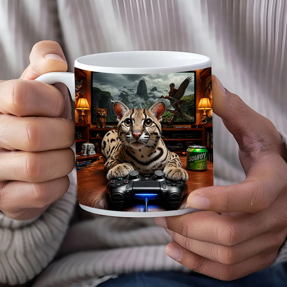 Ocelot Gaming Controller Home Theater Room – Mugs