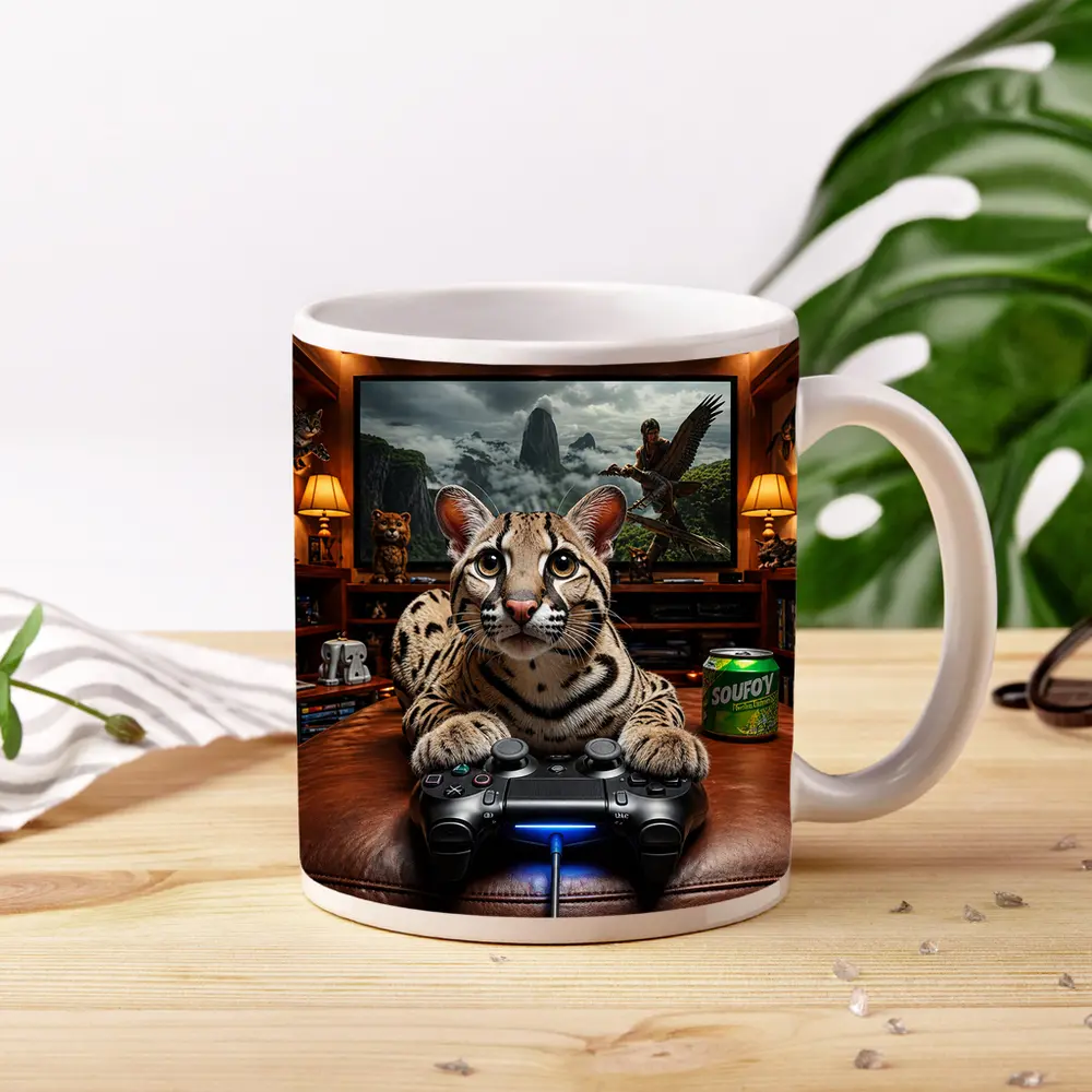 Ocelot Gaming Controller Home Theater Room – Mugs