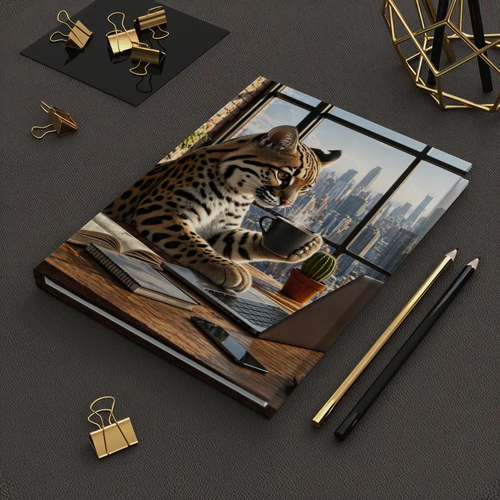Ocelot Working Laptop Coffee City View – Notebooks
