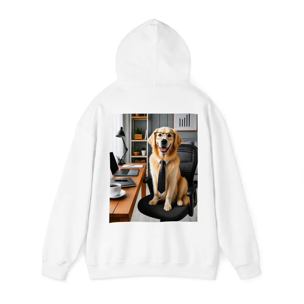 Golden Retriever Office Dog Glasses Tie – Hoodies