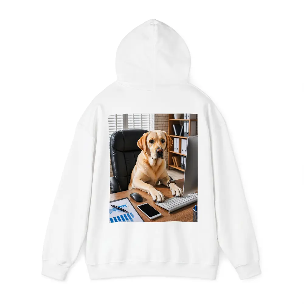 Labrador Retriever Working At Office Desk – Hoodies