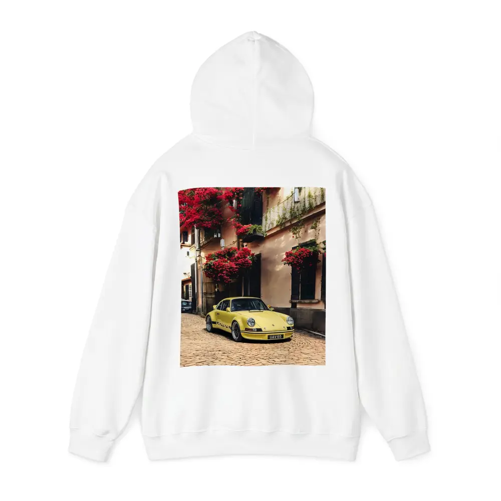 Yellow Porsche 911 RS Cobblestone Street – Hoodies