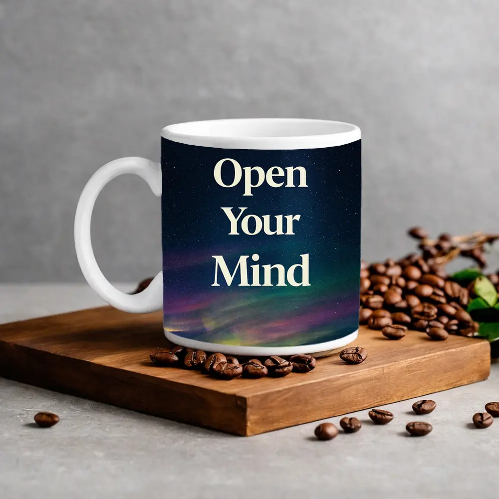 Open Your Mind Road to Success Quote – Mugs