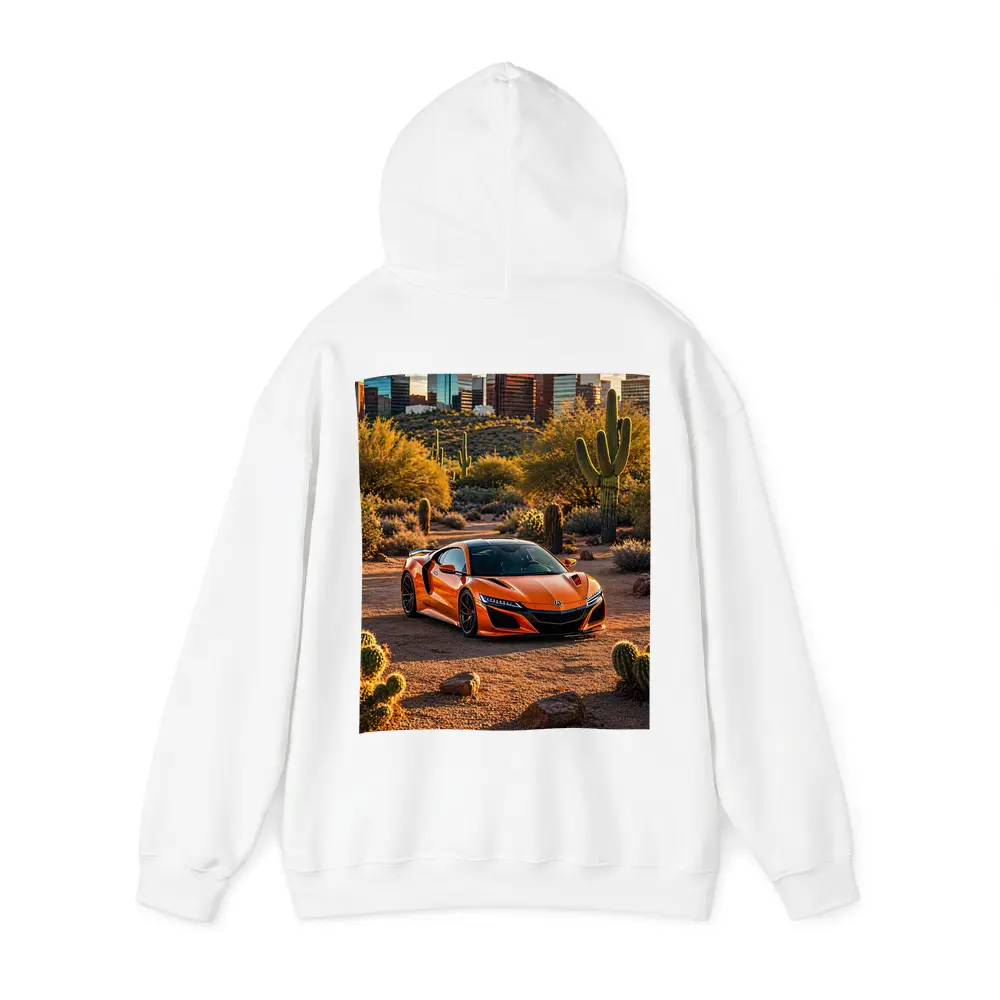 Acura NSX Orange Desert City Skyline – Hoodies