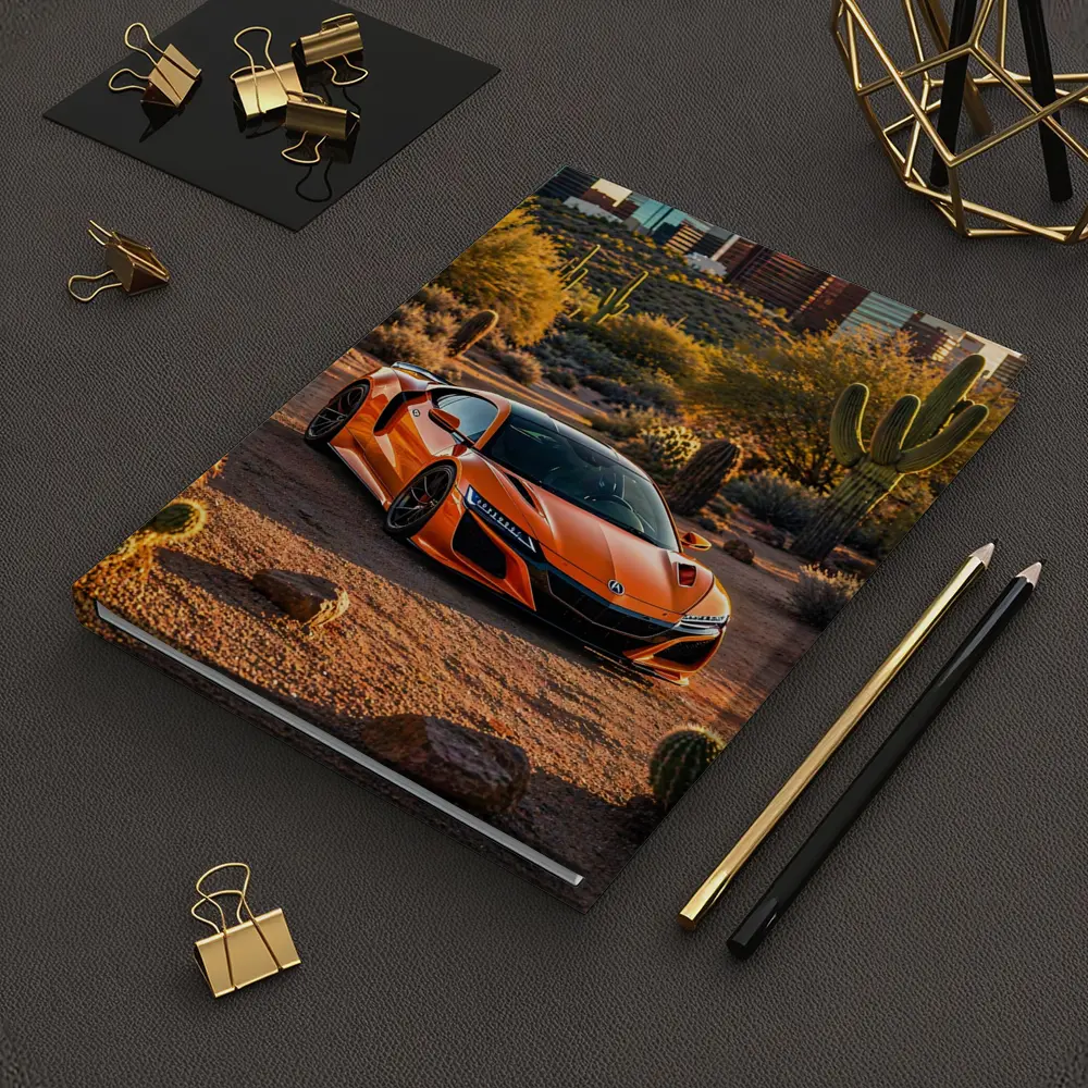 Acura NSX Orange Desert City Skyline – Notebooks