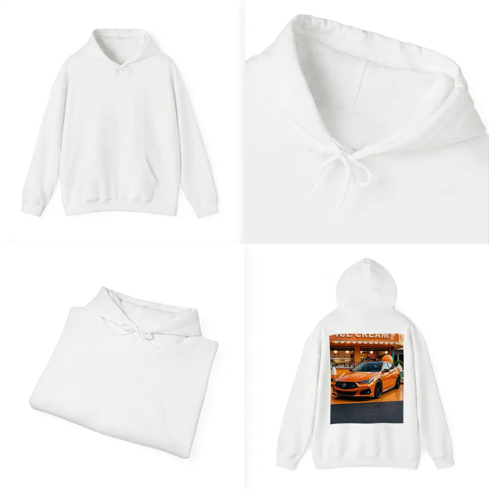Acura TLX Orange Sports Sedan Ice Cream Shop – Hoodies