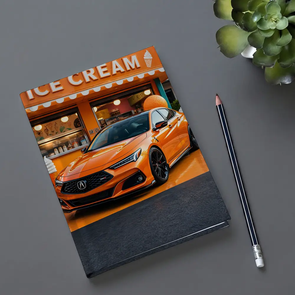 Acura TLX Orange Sports Sedan Ice Cream Shop – Notebooks