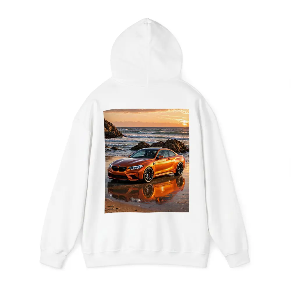 BMW M2 Orange Coupe Beach Sunset – Hoodies