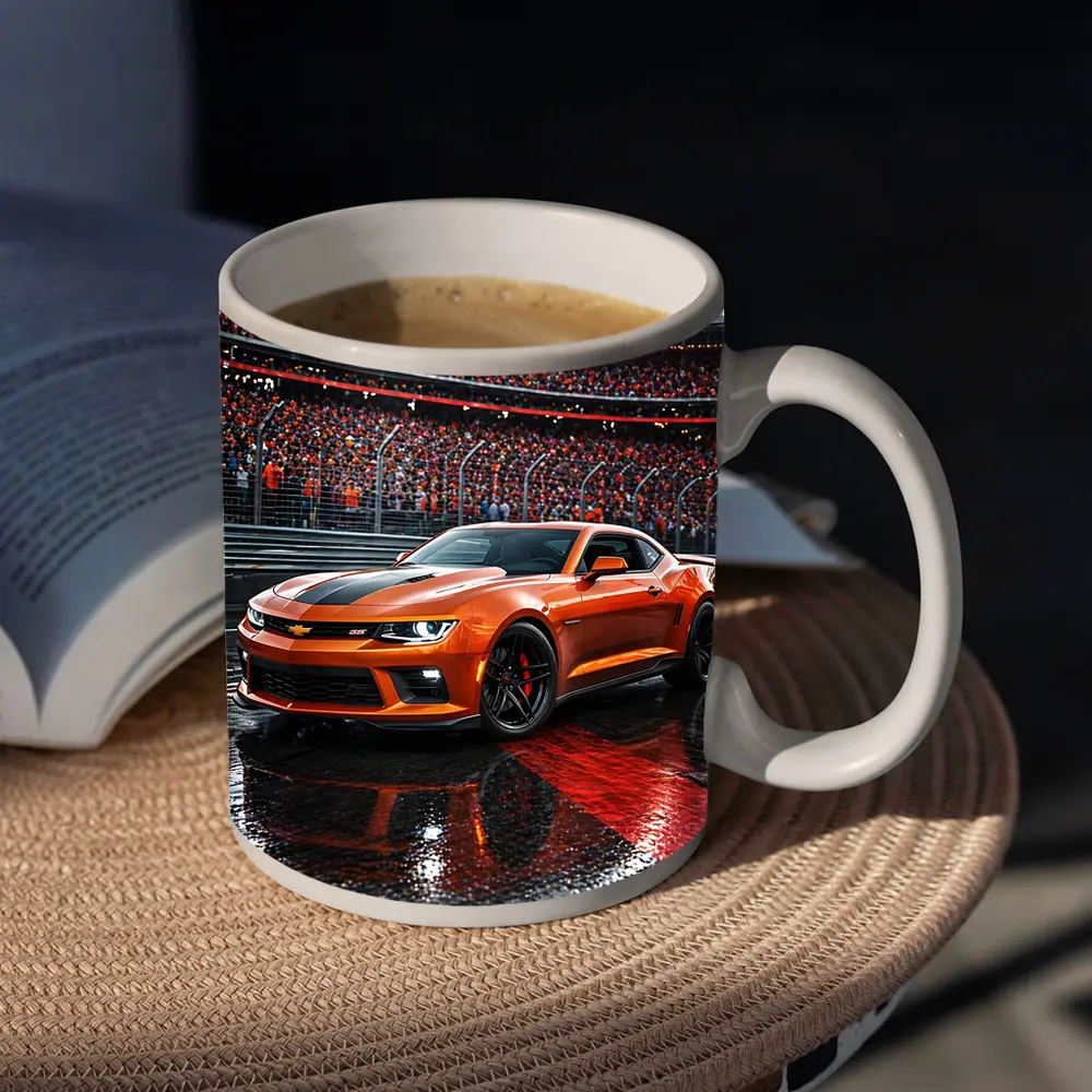 Chevrolet Camaro SS Orange Racing Track Night – Mugs