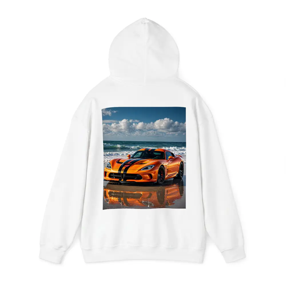 Dodge Viper Orange Black Stripes Beach – Hoodies