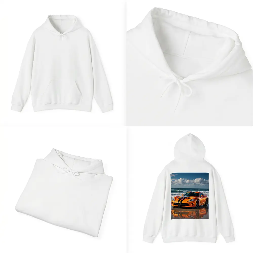 Dodge Viper Orange Black Stripes Beach – Hoodies