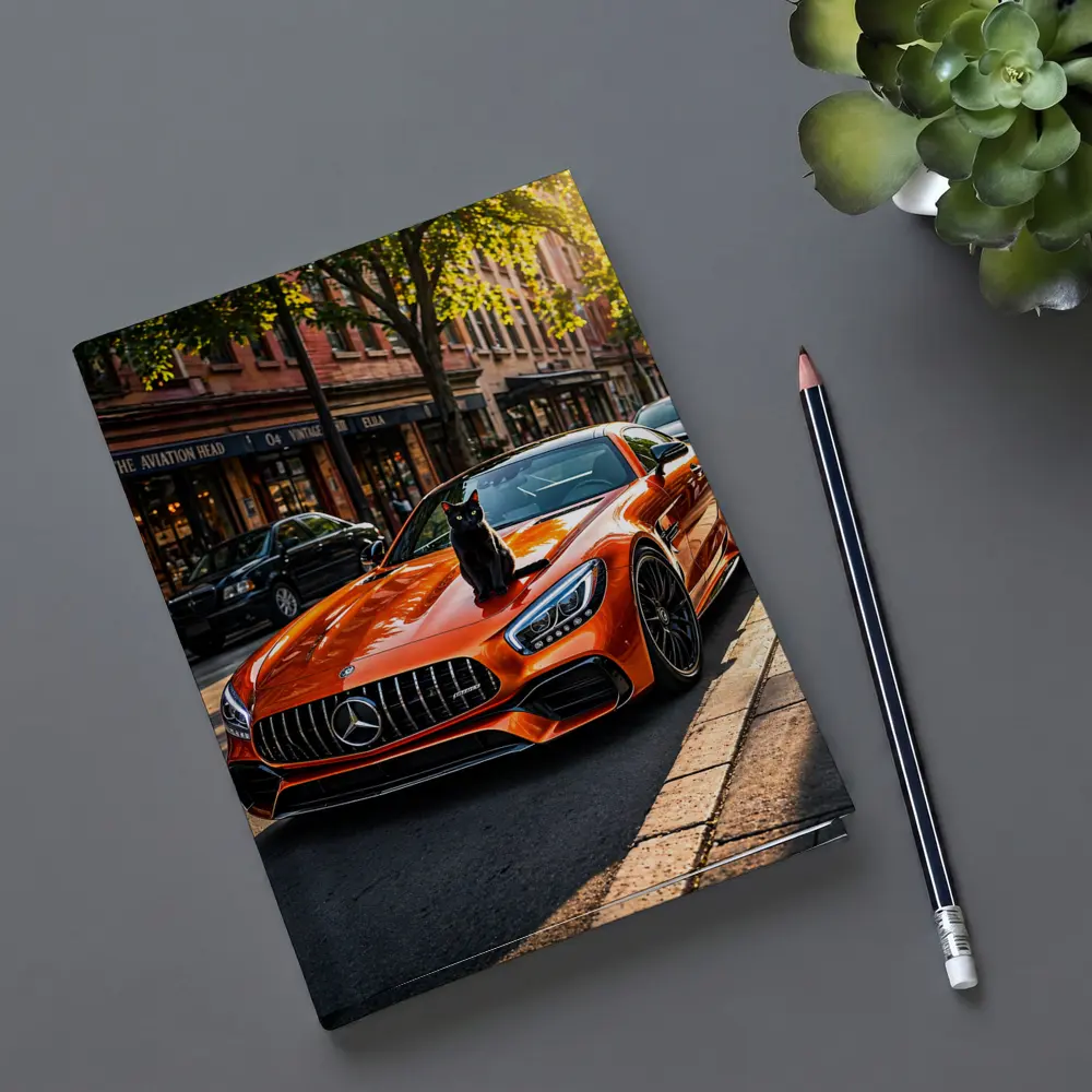 Orange Mercedes AMG GT Black Cat Street – Notebooks