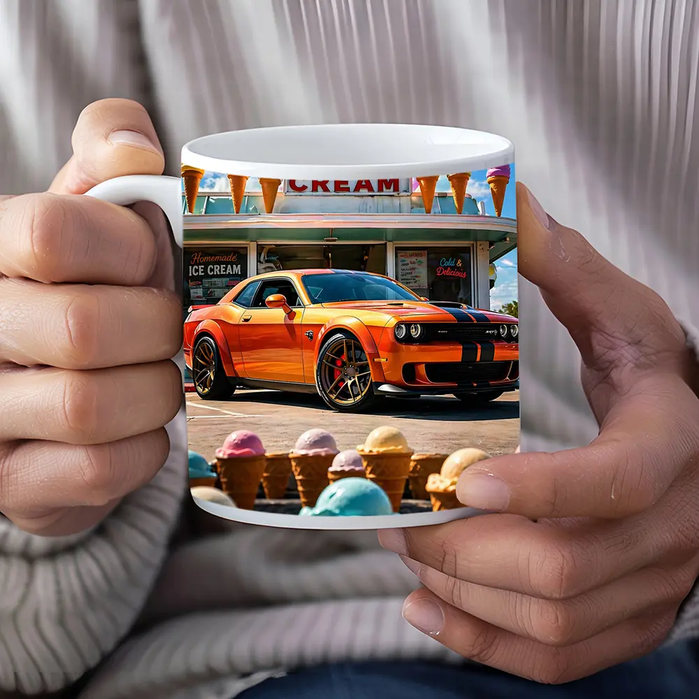 Dodge Challenger SRT Hellcat Ice Cream Shop – Mugs