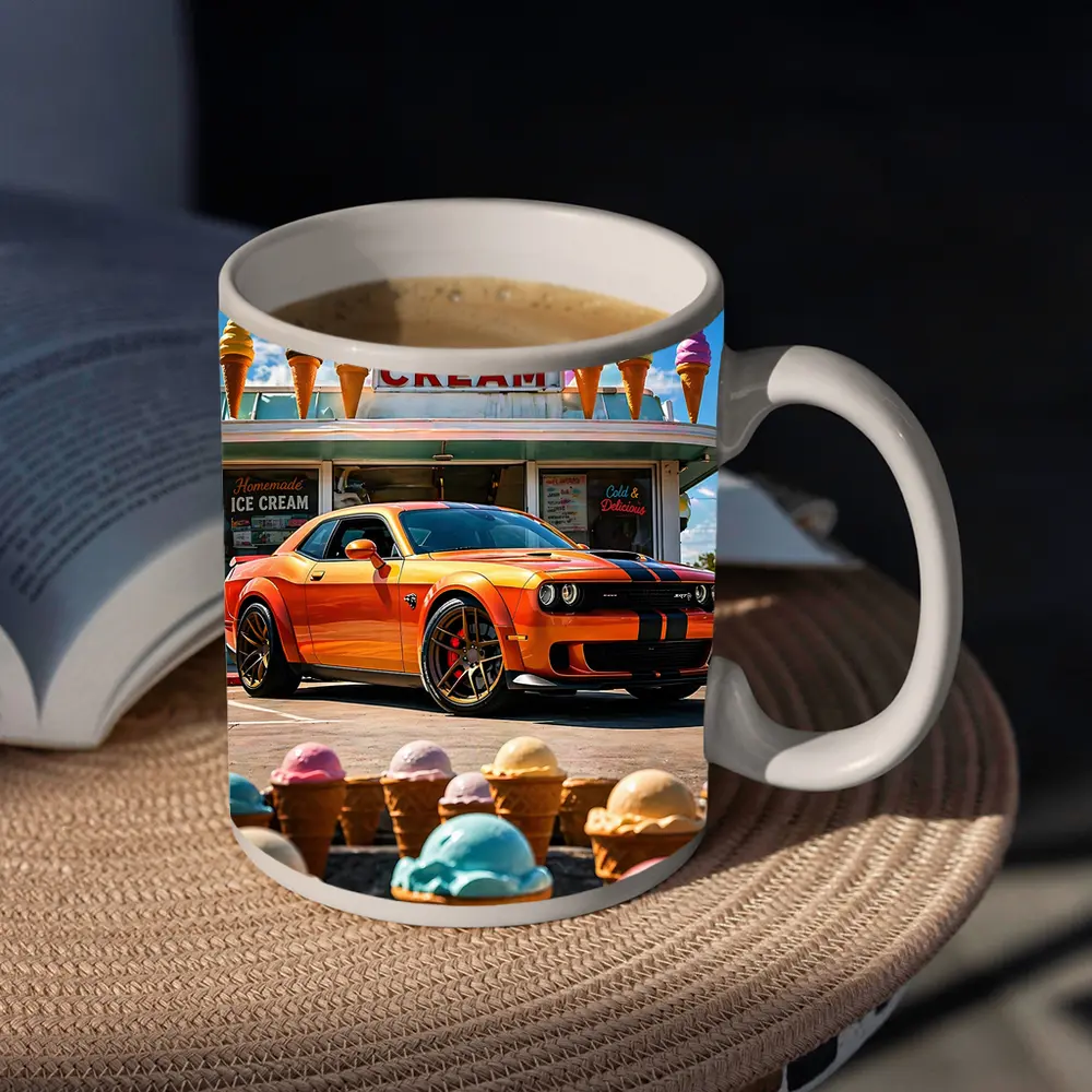 Dodge Challenger SRT Hellcat Ice Cream Shop – Mugs