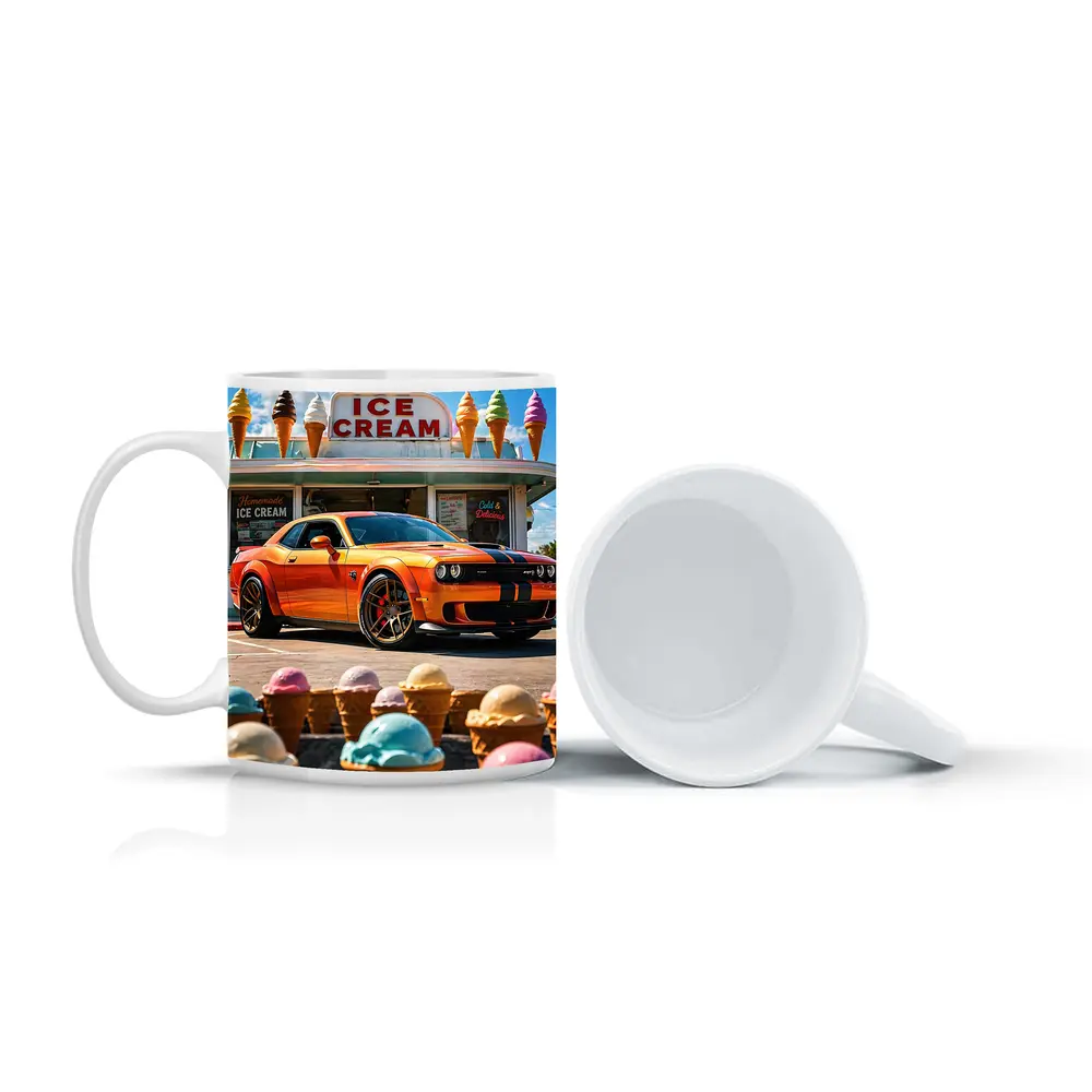Dodge Challenger SRT Hellcat Ice Cream Shop – Mugs