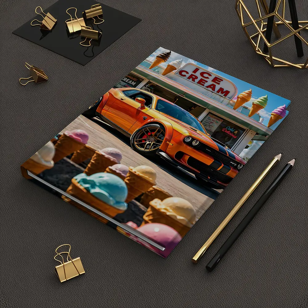 Dodge Challenger SRT Hellcat Ice Cream Shop – Notebooks