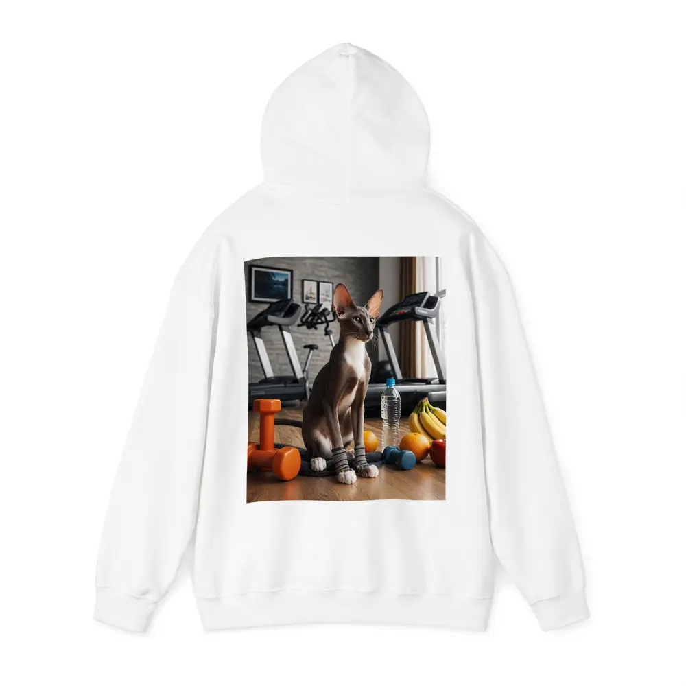 Oriental Shorthair Cat Gym Fitness Setting – Hoodies