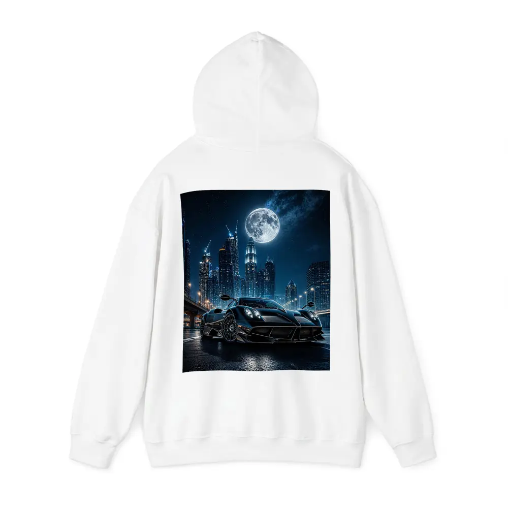 Pagani Huayra Black Supercar City Night – Hoodies