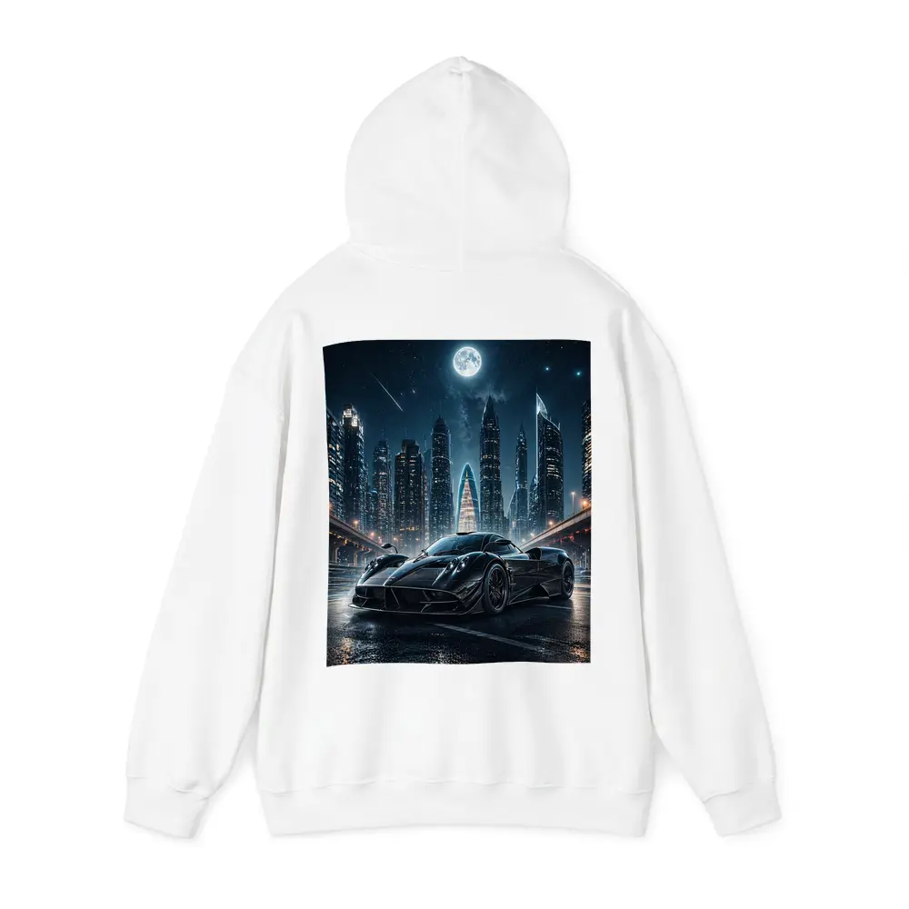 Pagani Huayra Black Supercar City Night – Hoodies