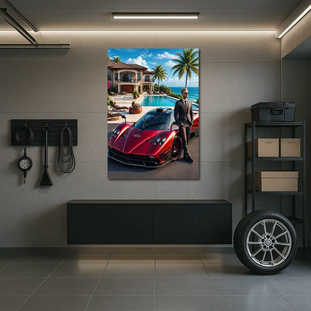 Pagani Zonda Man Luxury Villa Ocean – Wall Art