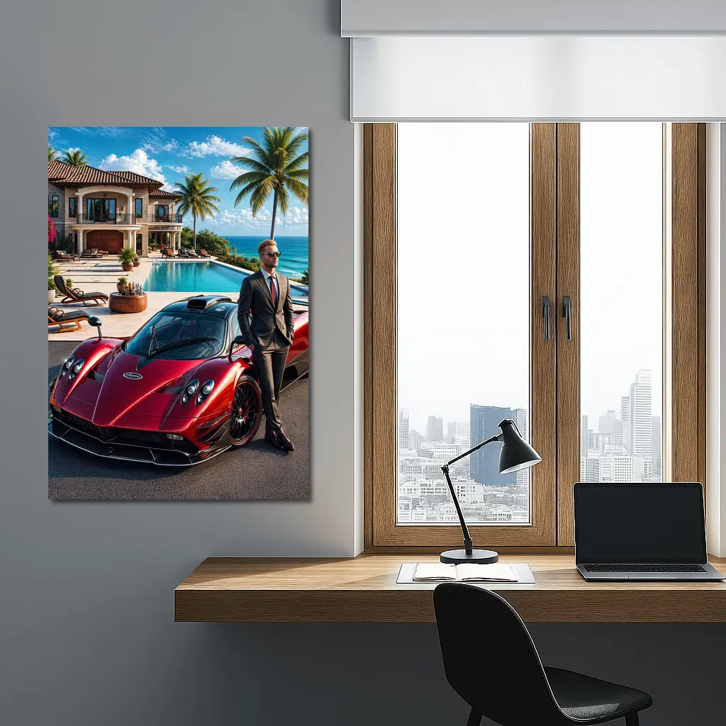 Pagani Zonda Man Luxury Villa Ocean – Wall Art