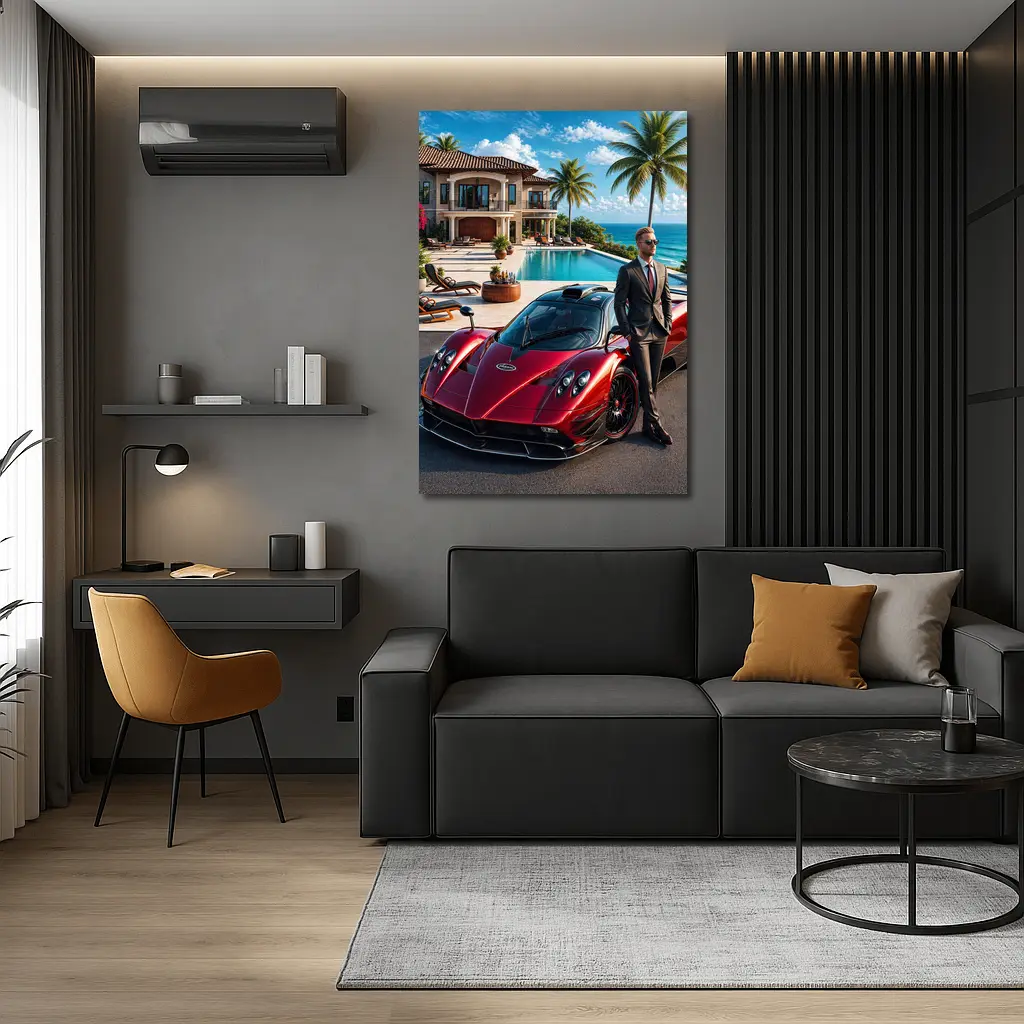 Pagani Zonda Man Luxury Villa Ocean – Wall Art