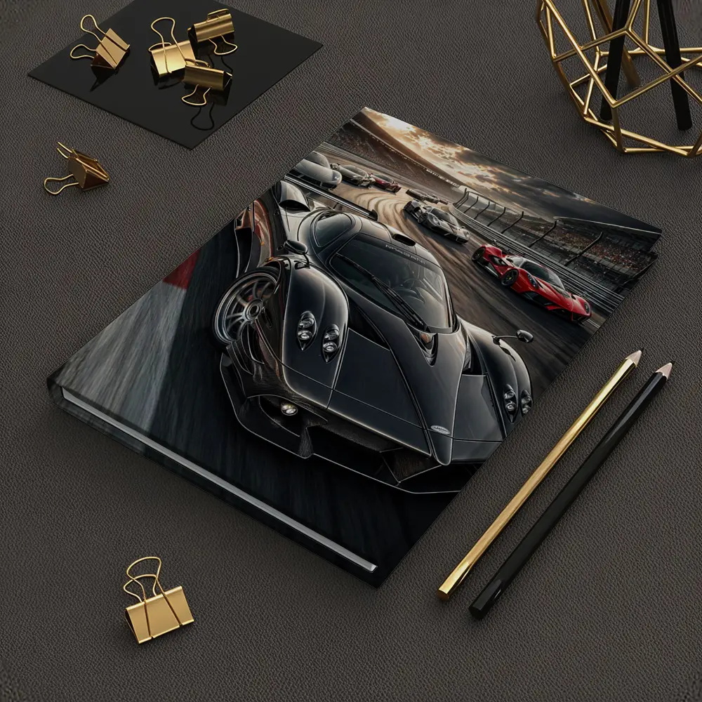 Pagani Zonda Racing on Track Sunset – Notebooks