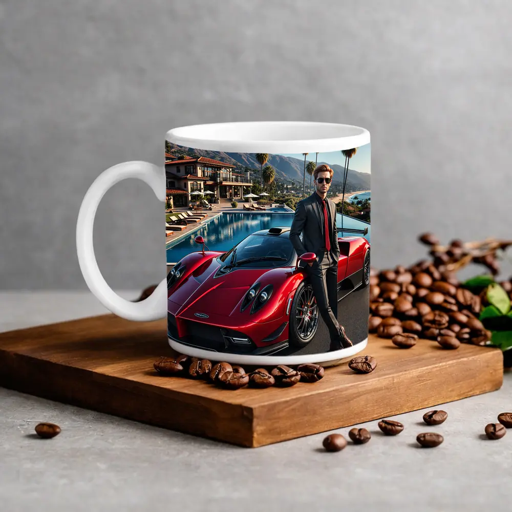 Pagani Zonda Red Supercar Luxury Villa – Mugs