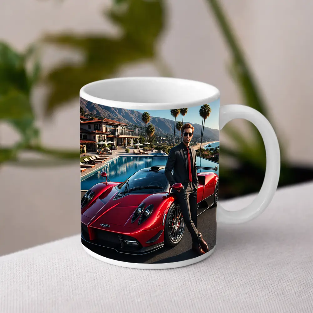 Pagani Zonda Red Supercar Luxury Villa – Mugs