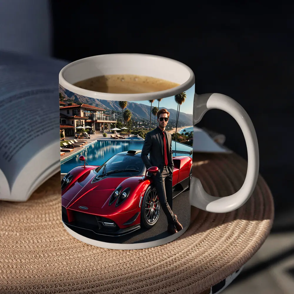 Pagani Zonda Red Supercar Luxury Villa – Mugs
