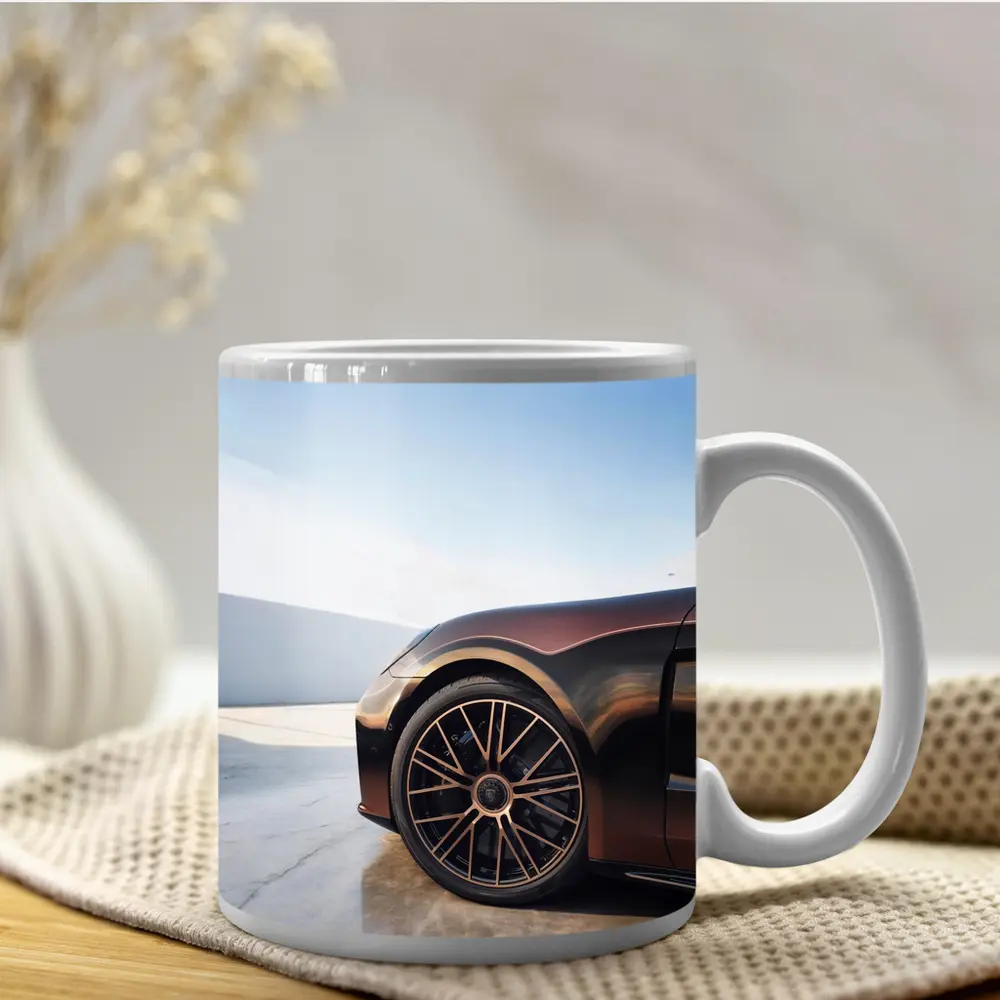 Porsche Panamera Brown Wheel Detail Parking – Mugs