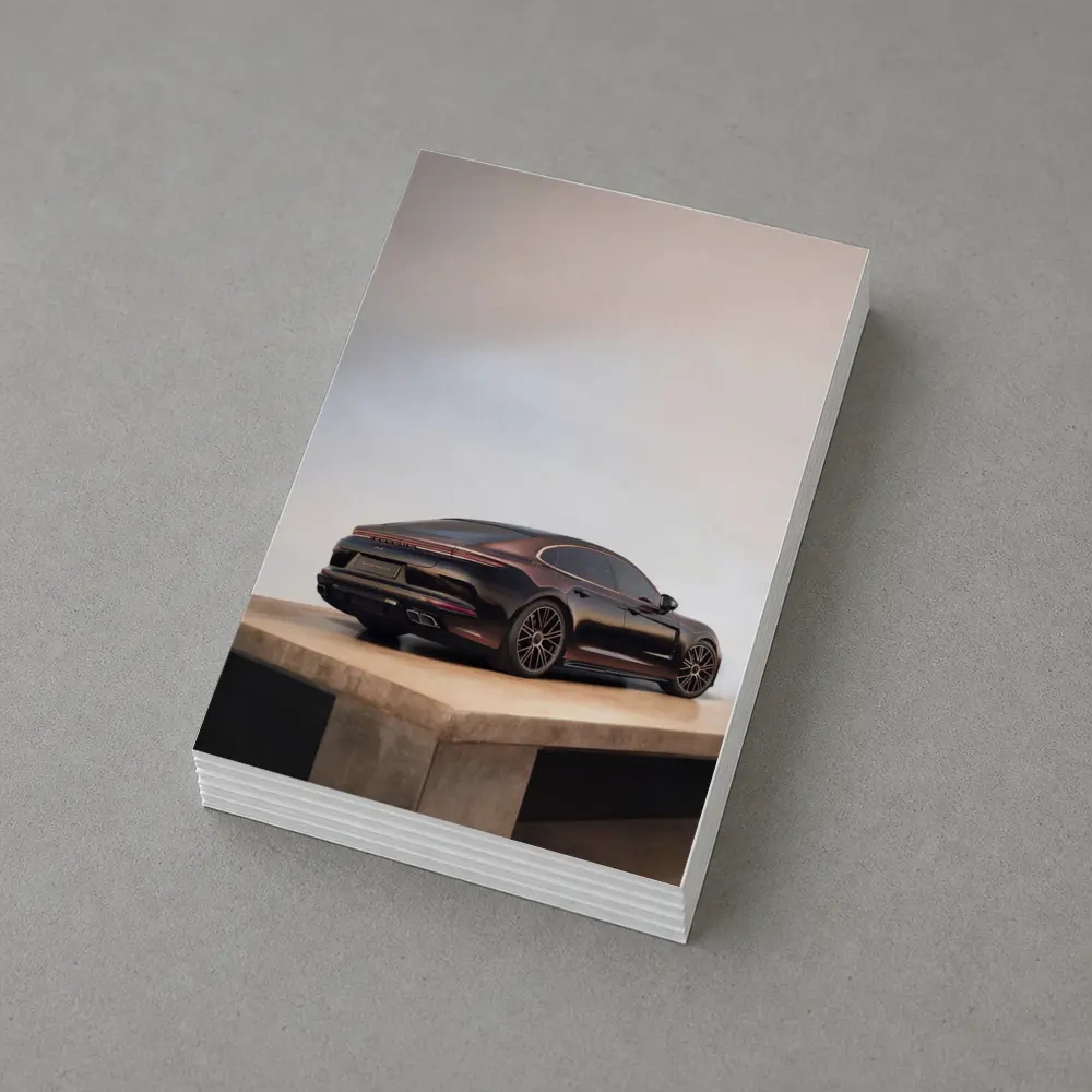 Porsche Panamera Dark Brown Studio Display – Postcards