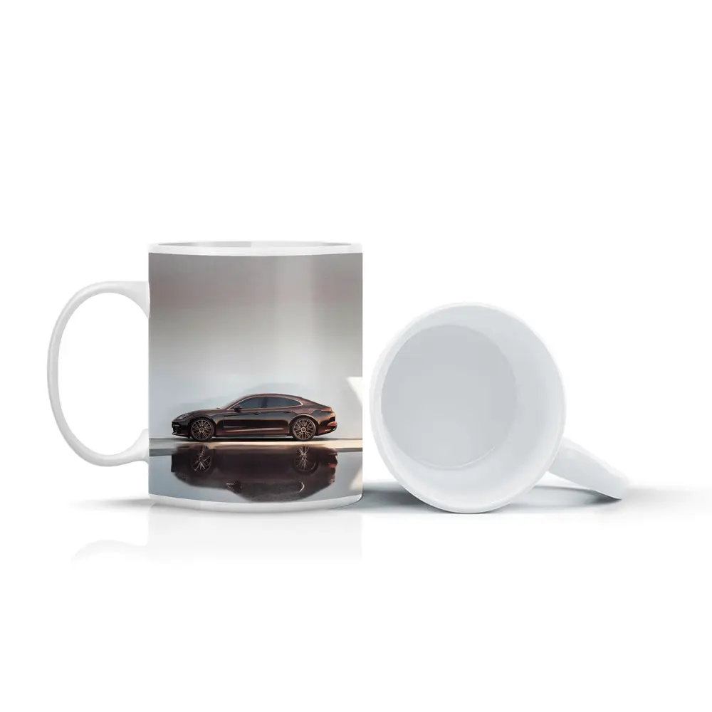 Porsche Panamera Dark Brown Minimal Studio – Mugs