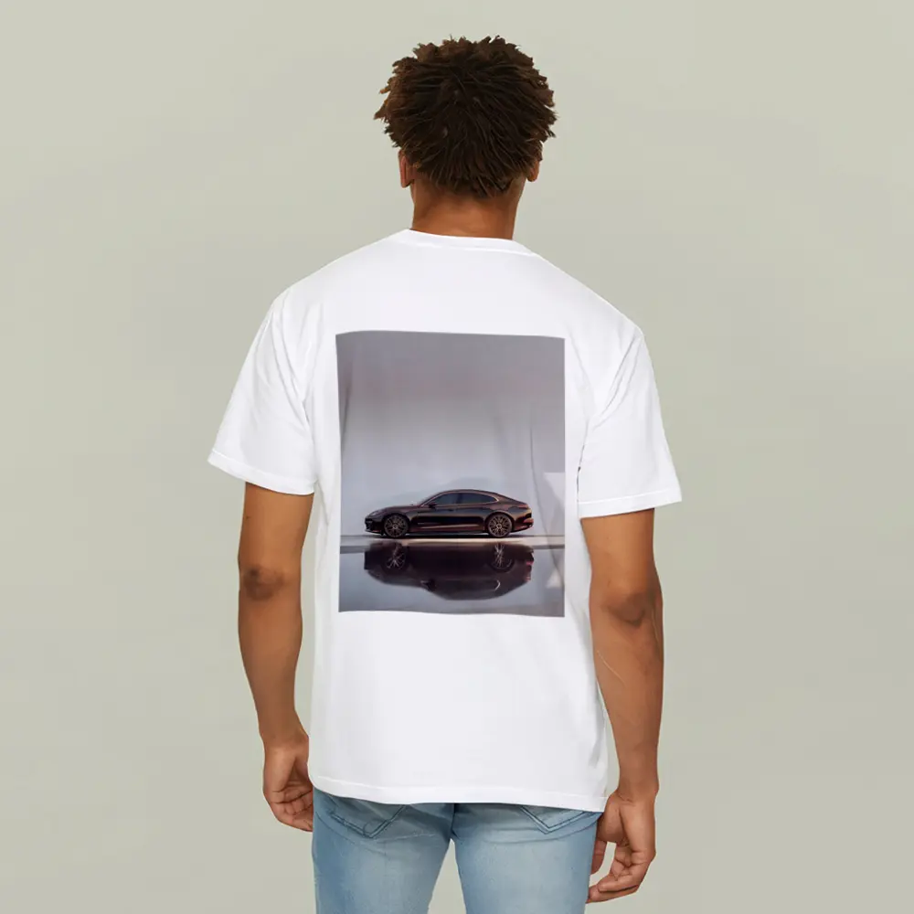 Porsche Panamera Dark Brown Minimal Studio – T-Shirts