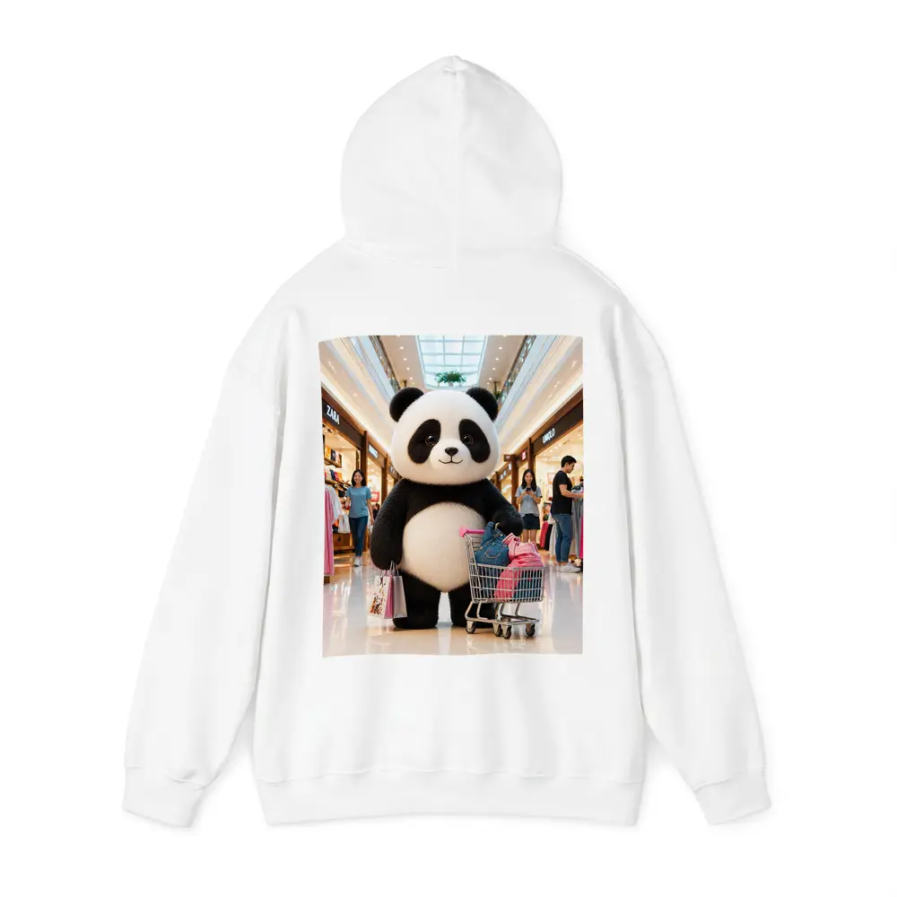 Cute Panda Shopping Cart Mall Adventure – Hoodies