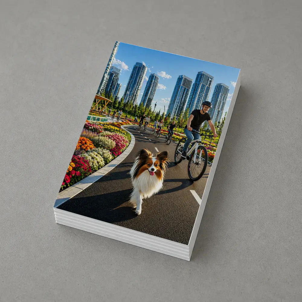Papillon Dog City Park Bicycle Ride – Postcards
