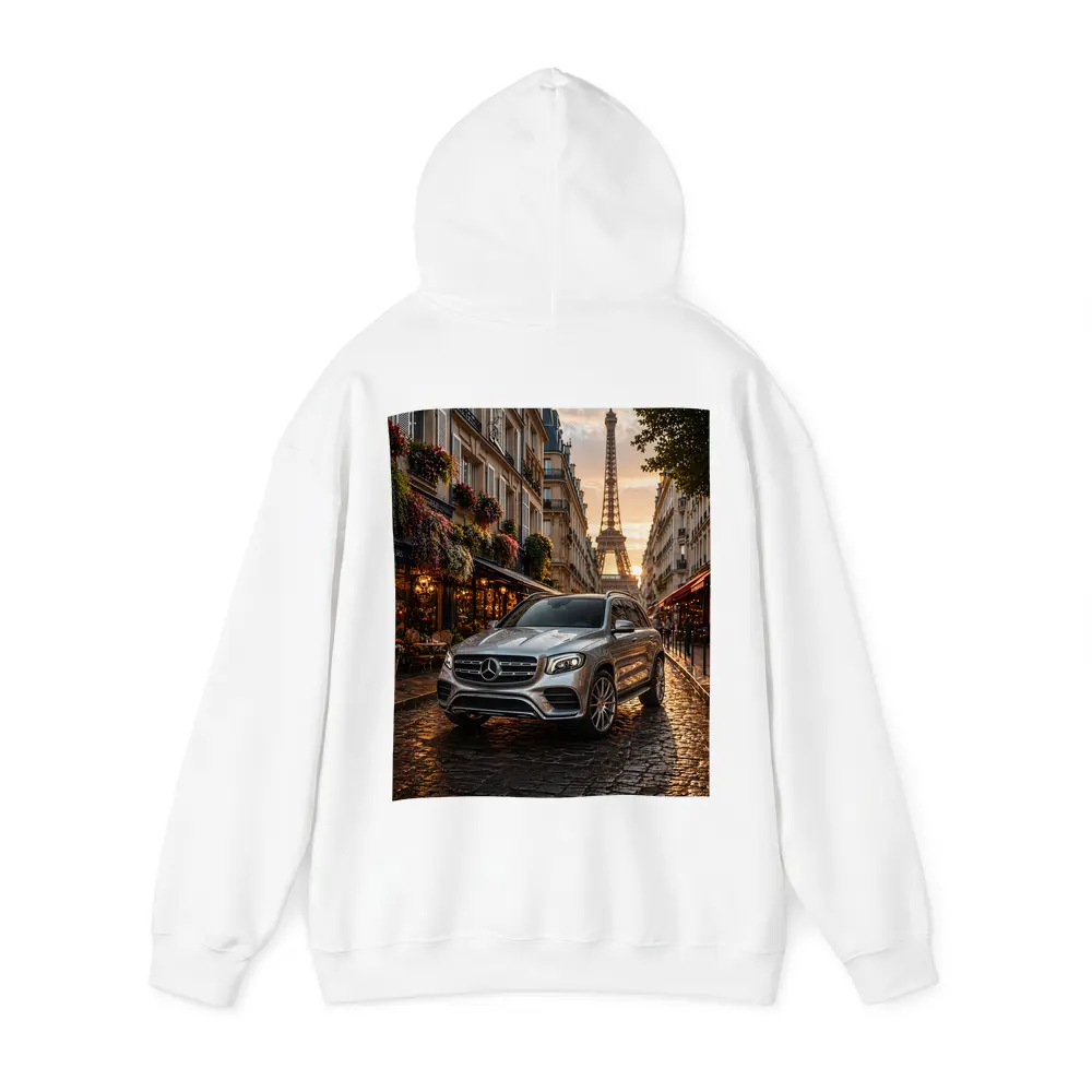 Mercedes GLB Silver SUV Paris Street – Hoodies