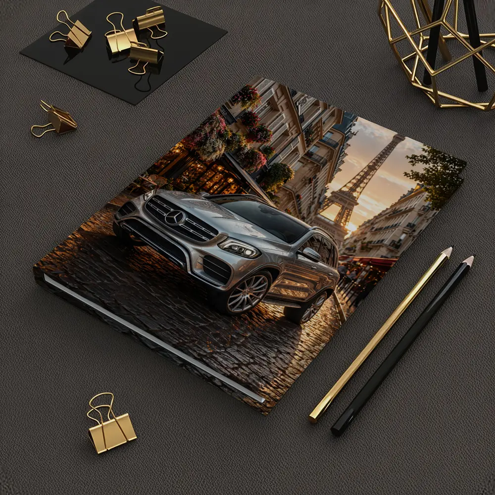 Mercedes GLB Silver SUV Paris Street – Notebooks