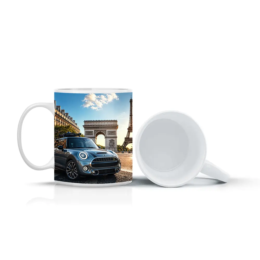 Mini Cooper S Paris Arc de Triomphe – Mugs