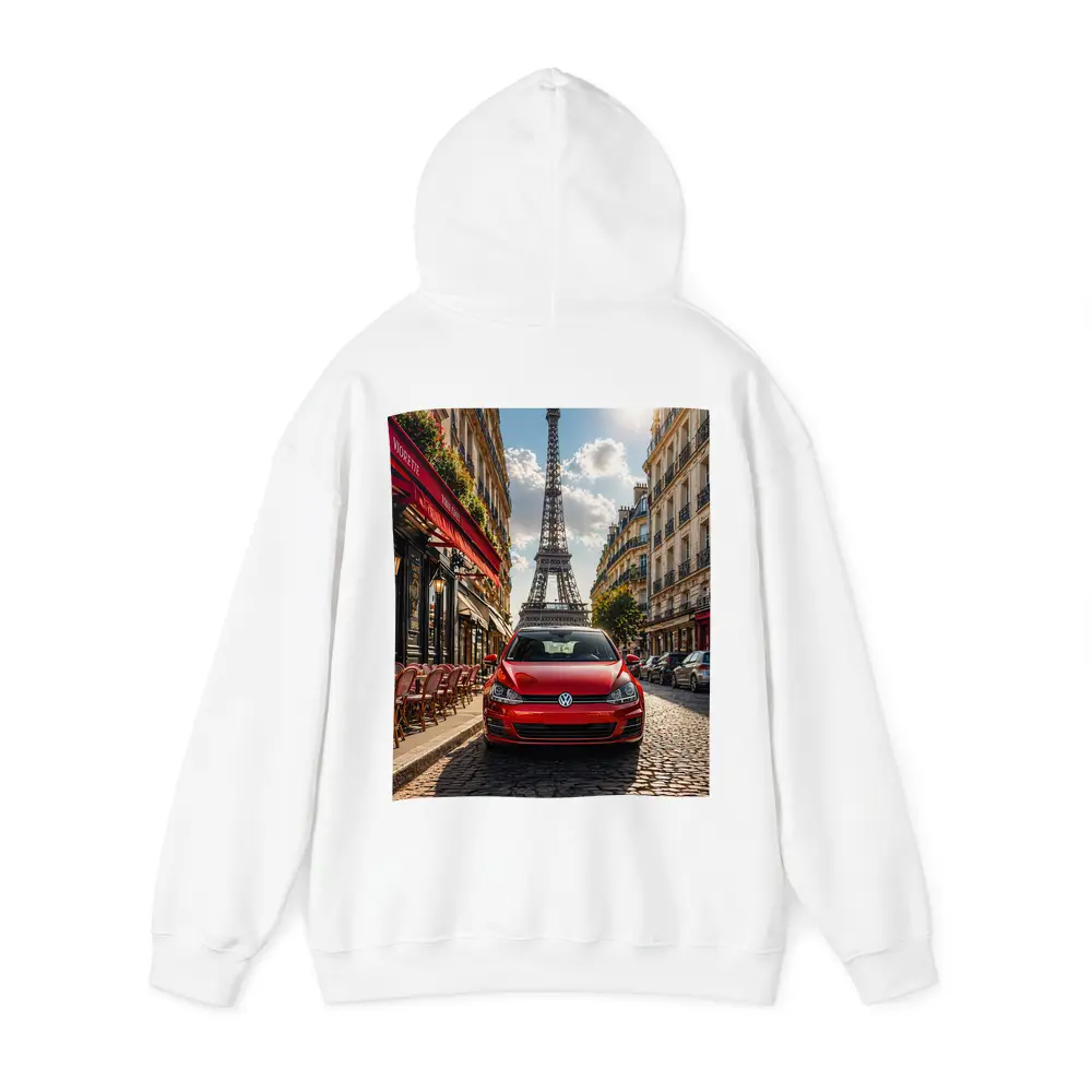 Red Volkswagen Golf GTI Paris Eiffel Tower – Hoodies