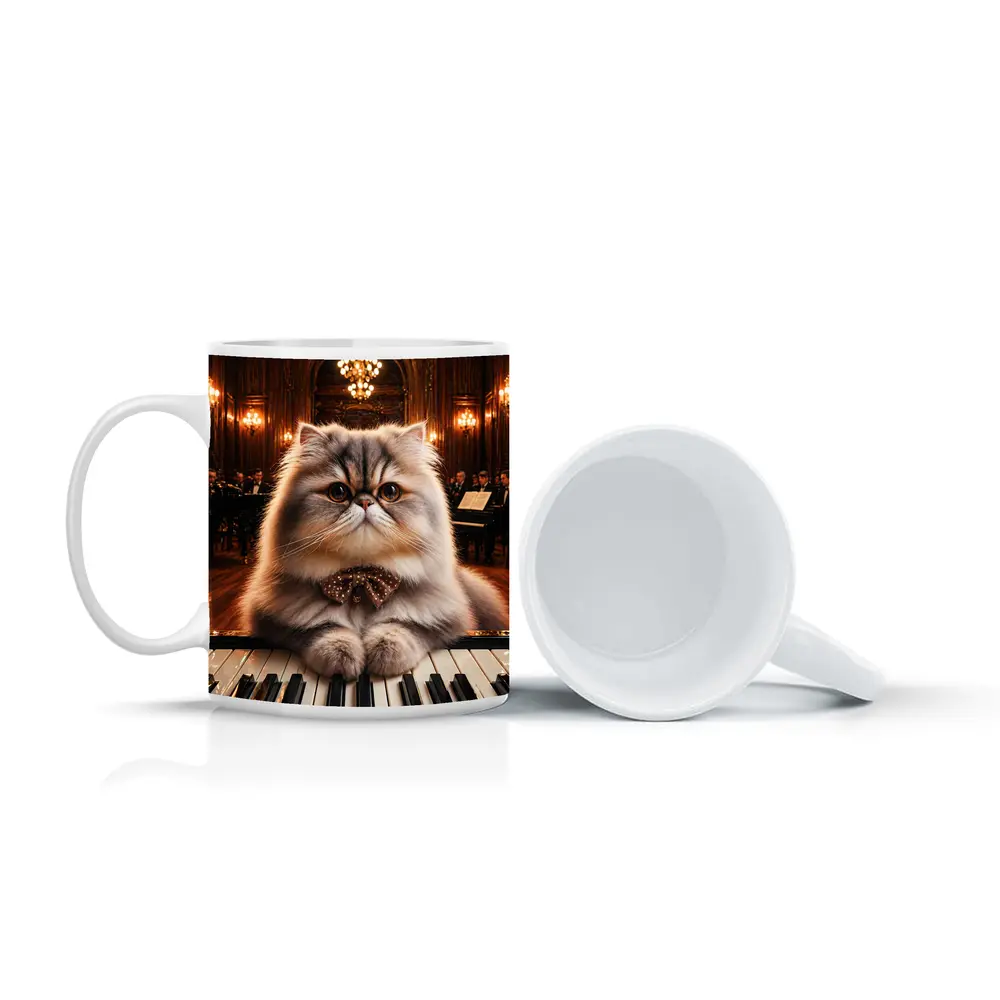 Persian Cat Pianist Concert Hall Orchestra – Mugs